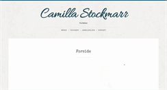 Desktop Screenshot of camillastockmarr.dk
